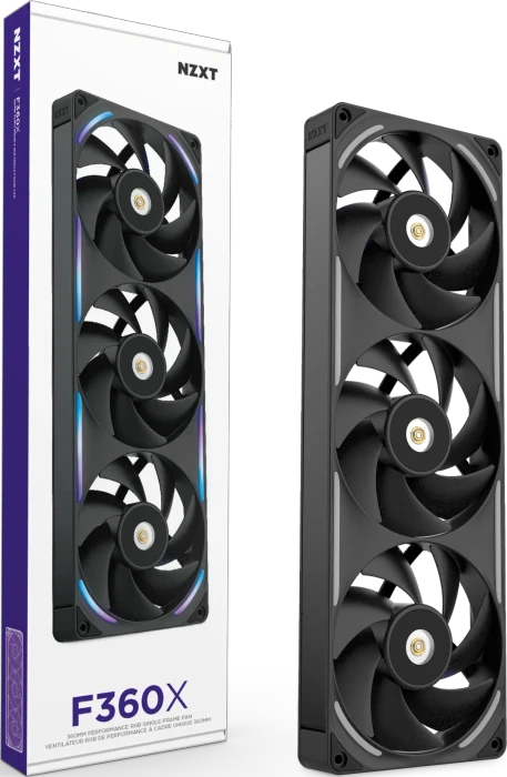 NZXT F Series F360X, schwarz, 3x 120mm