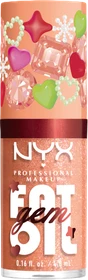 NYX Fat Oil Gem Xmas Lip Oil 01 peach diamond, 4.8ml