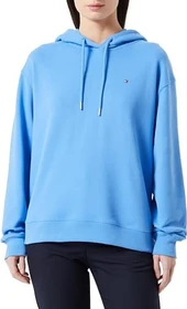 Tommy Hilfiger Hoodie mit Tunnelzug und aufgestickter Flag Hoodie blue spell (Damen)