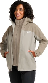 Jack Wolfskin Wild Places 3in1 Funktionsjacke pale sand (Damen)