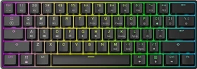 HK Gaming GK61, 60% Layout, LEDs RGB, Black, schwarz, Gateron BROWN, USB, US