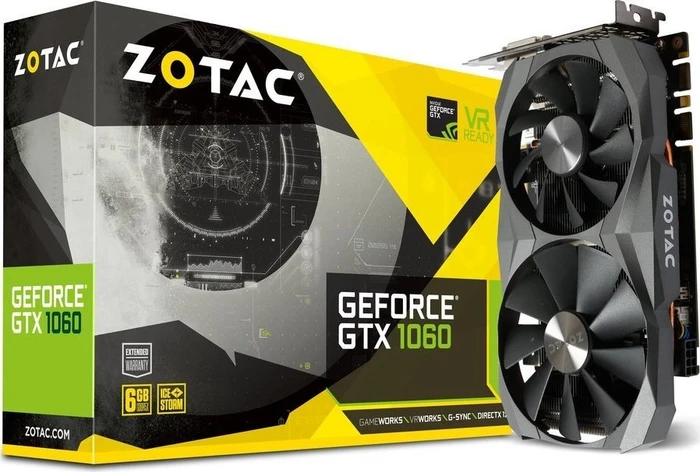 Zotac GeForce GTX 1060, 6GB GDDR5X, DVI, HDMI, 3x DP