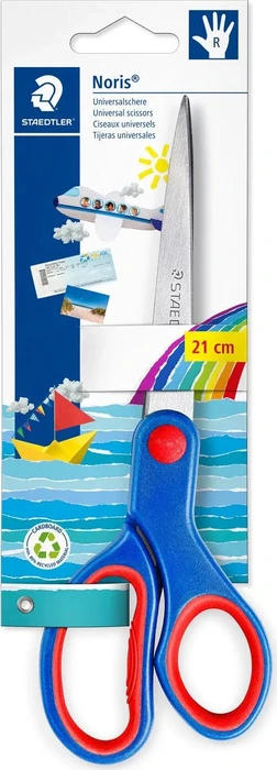 Staedtler Noris 965 Bastelschere, Rechtshänder, 210mm, blau