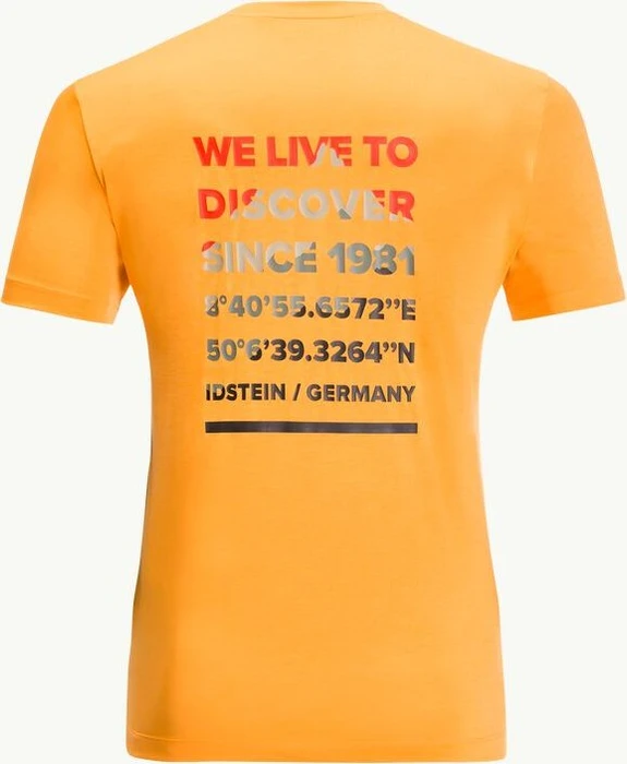 Jack Wolfskin Hiking Funktionsshirt kurzarm orange pop (Herren)