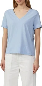 s.Oliver Flammgarn V-Neck T-Shirt kurzarm hellblau (Damen)