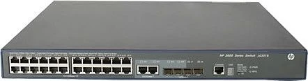 HP FlexNetwork 3600 24 EI v2 Rackmount Managed Switch, 24x RJ-45, 2x RJ-45/SFP, 2x SFP, 720W PoE+