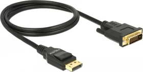 DeLOCK DisplayPort 1.2 [Stecker] auf DVI-D 24-Pin [Stecker] Kabel, 1m (85312)