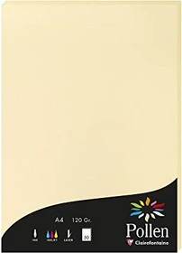 Clairefontaine Pollen Universalpapier chamois, A4, 120g/m², 50 Blatt