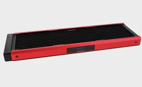 Barrow BarrowCH Chameleon Fish Series Radiator 360, POM, blood red, mit Display