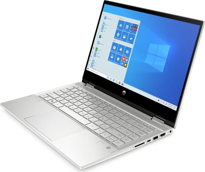 HP Pavilion x360 Convertible 14-dw1154ng, Natural Silver, Core i5-1135G7, 8GB RAM, 512GB SSD, DE