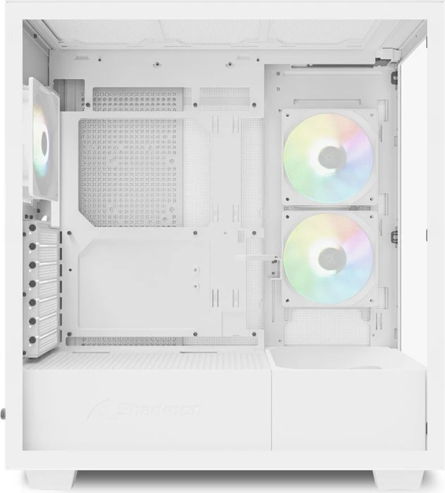 Sharkoon Rebel C60 RGB White, Glasfenster