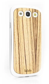 Balolo Holz Cover Zebrano für Samsung Galaxy S3