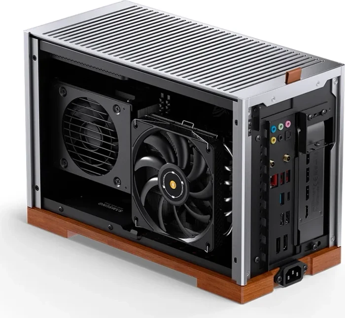 Jonsbo T9 Black, silber/braun, PCIe 5.0 Edition, Mini-ITX