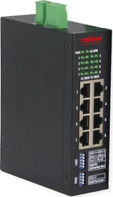 Roline Industrial Railmount Gigabit Smart Switch, 8x RJ-45 (21.13.1134)