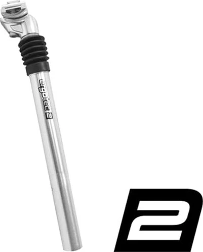 Ergotec SP-3.0 25.4mm/350mm Sattelstütze gefedert silber