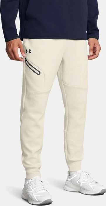 Under Armour Unstoppable Fleece Trainingshose lang summit white/black (Herren)