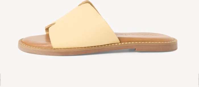 Tamaris Lederpantolette gelb (Damen)