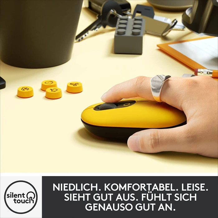 Logitech POP Wireless Mouse, Blast, Logi Bolt, USB/Bluetooth