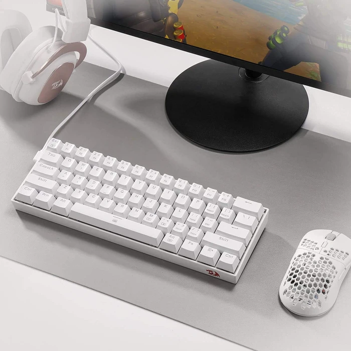 Redragon K630 Dragonborn, weiß, LEDs RGB, hot-swap, Redragon RED, USB, US