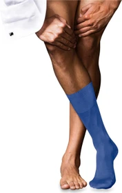 Falke No. 9 Pure Fil d'Écosse Socken cobalt (Herren)