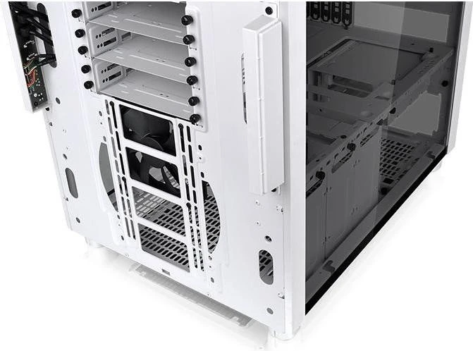 Thermaltake Core X5 Tempered Glass Snow Edition weiß, Glasfenster
