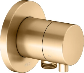 Keuco IXMO 59548 Comfort 3-Wege Umstellventil mit Schlauchanschluss rund messing gebürstet