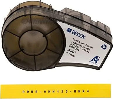 Brady PermaSleeve Schrumpfschlauch, 11.2mm, schwarz/gelb