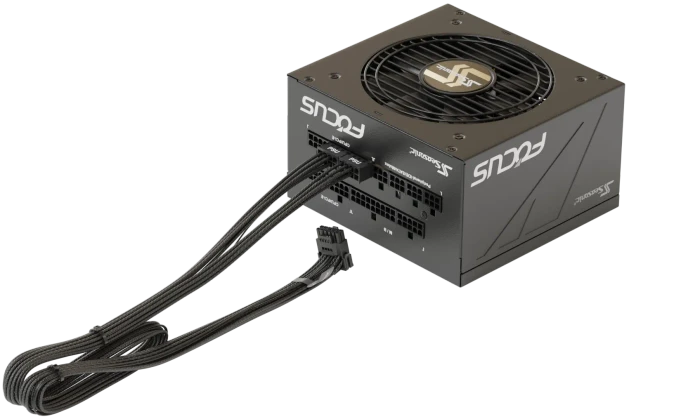 Seasonic 12VHPWR Cable, 600W PCIe 5.0 12VHPWR, 2x 8-Pin PCIe Stecker auf 16-Pin PCIe 5.0 12VHPWR Stecker, Adapterkabel, schwarz, 90° gewinkelt, 75cm