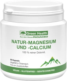 Panaceo Green Health Magnesium und Calcium Kapseln, 90 Stück