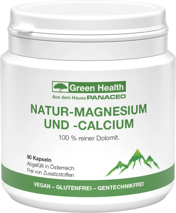 Panaceo Green Health Magnesium und Calcium Kapseln, 90 Stück