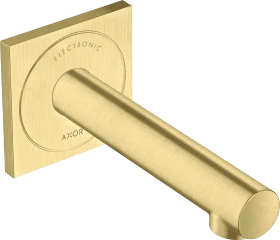 Hansgrohe Axor Uno Elektronik-Waschtischmischer Unterputz für Wandmontage mit Auslauf 161mm brushed brass