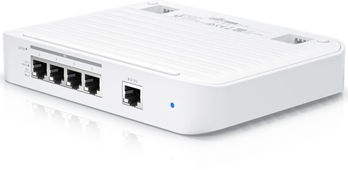 Ubiquiti UniFiSwitch Flex XG Desktop 10G Managed Switch, 5x RJ-45, PoE+ PD