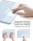 Inateck ACE Touch Ultraleicht Tastatur für iPad Pro 11" (M4), blau, UK Vorschaubild