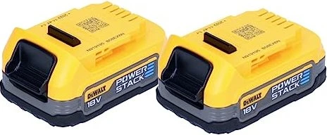 DeWalt DCBP034E2 Powerstack Werkzeug-Akku 18V, 1.7Ah, Li-Ionen, 2 Akkus [3.4Ah] [61.2Wh]