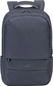 RivaCase Prater anti-theft Laptop Rucksack 17.3", Dark Grey