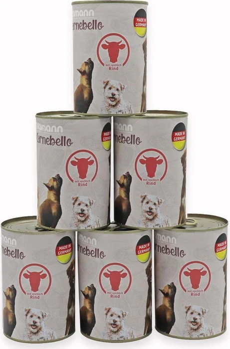 Eggersmann Carnebello Nassfutter mit Rind, 2.40kg (6x 400g)