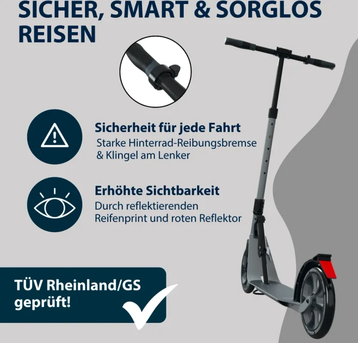 Hudora Big Wheel 230 Advanced Scooter shadow