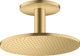 Hansgrohe Axor ShowerSolutions Kopfbrause 300 2jet mit Deckenanschluss brushed goldoptik