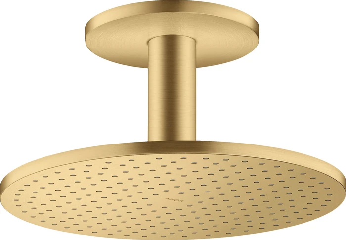 Hansgrohe Axor ShowerSolutions Kopfbrause 300 2jet mit Deckenanschluss brushed goldoptik