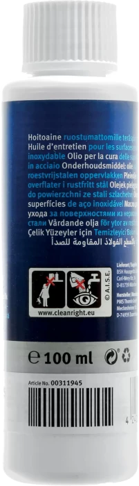 BSH Hausgeräte Pflegeöl für Edelstahloberflächen, 100ml