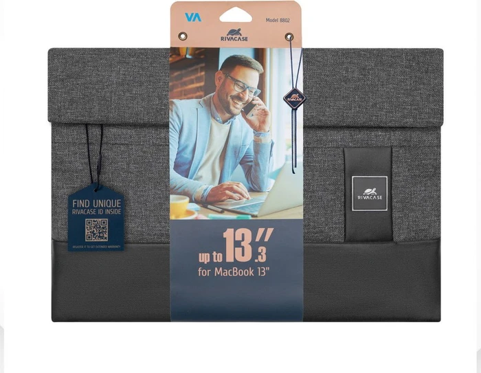 RivaCase Lantau 8802 Notebook Sleeve für MacBook Air/Pro 13" Black Melange