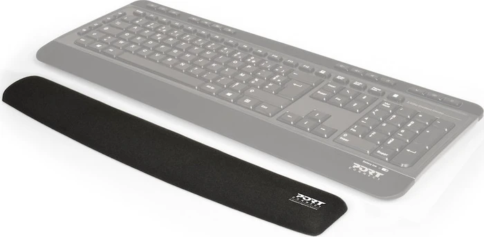 Port Designs Port Connect Ergonomic Wrist Rest Pad for Keyboard, schwarz