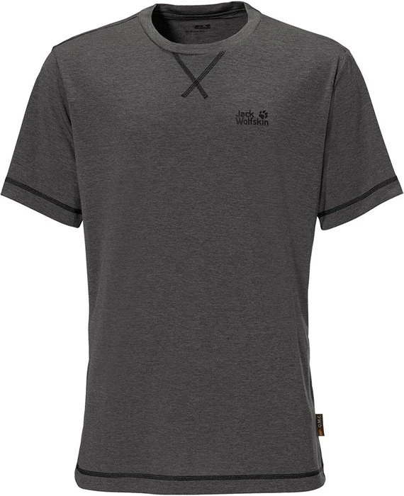 Jack Wolfskin Crosstrail Funktionsshirt kurzarm dark steel (Herren)