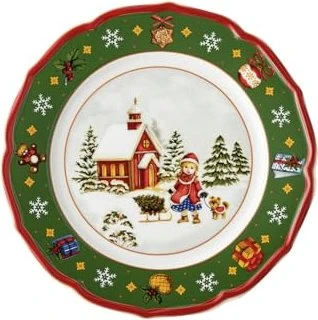 Hutschenreuther Happy Wintertime Frühstücksteller 22cm grün