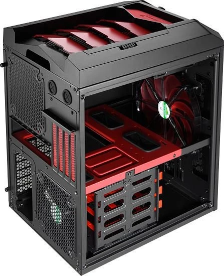 AeroCool Xpredator Cube Red Edition, Acrylfenster