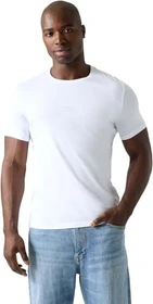 Guess Small Logo T-Shirt kurzarm weiß (Herren)