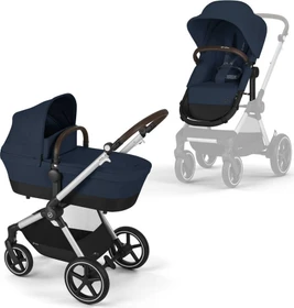 Cybex Eos Lux 2in1 Silver Frame ocean blue