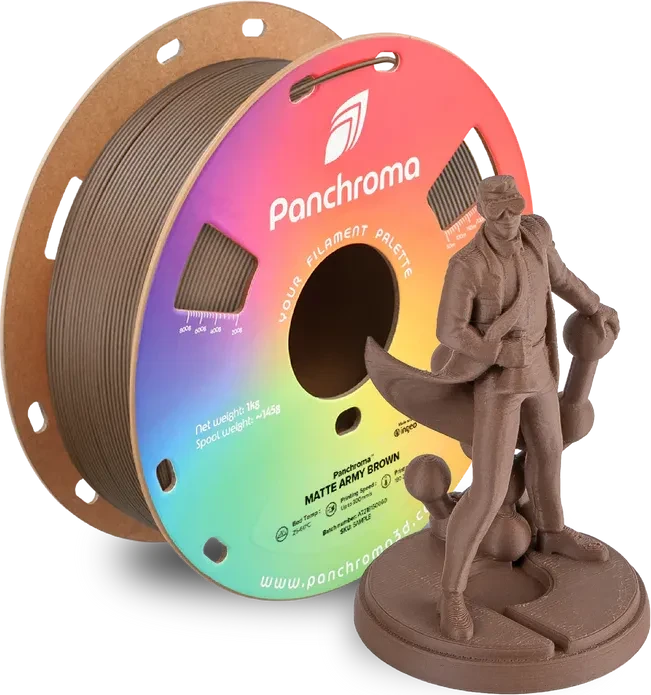 Polymaker Panchroma PLA matt, Army Brown, Spule, 1.75mm, 1.00kg