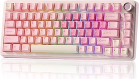 Yunzii B75 Pro, Pink, beige, Cocoa Cream V2, USB/Bluetooth, US