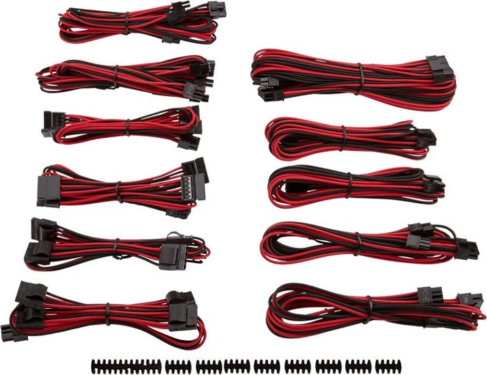 Corsair PSU Cable Kit Type 4 - Pro Package - Gen3, rot/schwarz